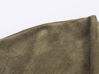 Women Clothing at Suede Effect Asymmetric Dress by Ragazza
