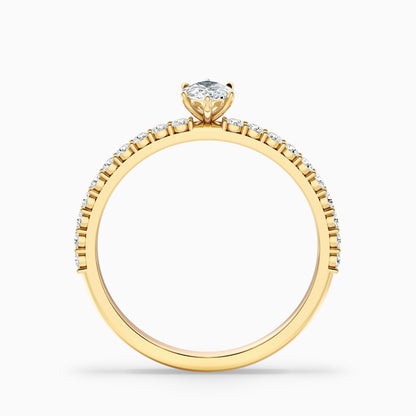 Jamie 4.5 Carat Marquise Side Stone Pave Lab Grown Diamond Ring in 925 Sterling Silver