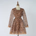 Women Elegant Printed Leopard Print Linen Wrap Around Dress by Ragazza