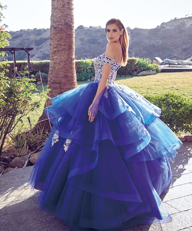 Juliet 1432 Dress Quinceanera Ball Gown Metallic Embroidery Glitter Tulle by DiscountDressShop