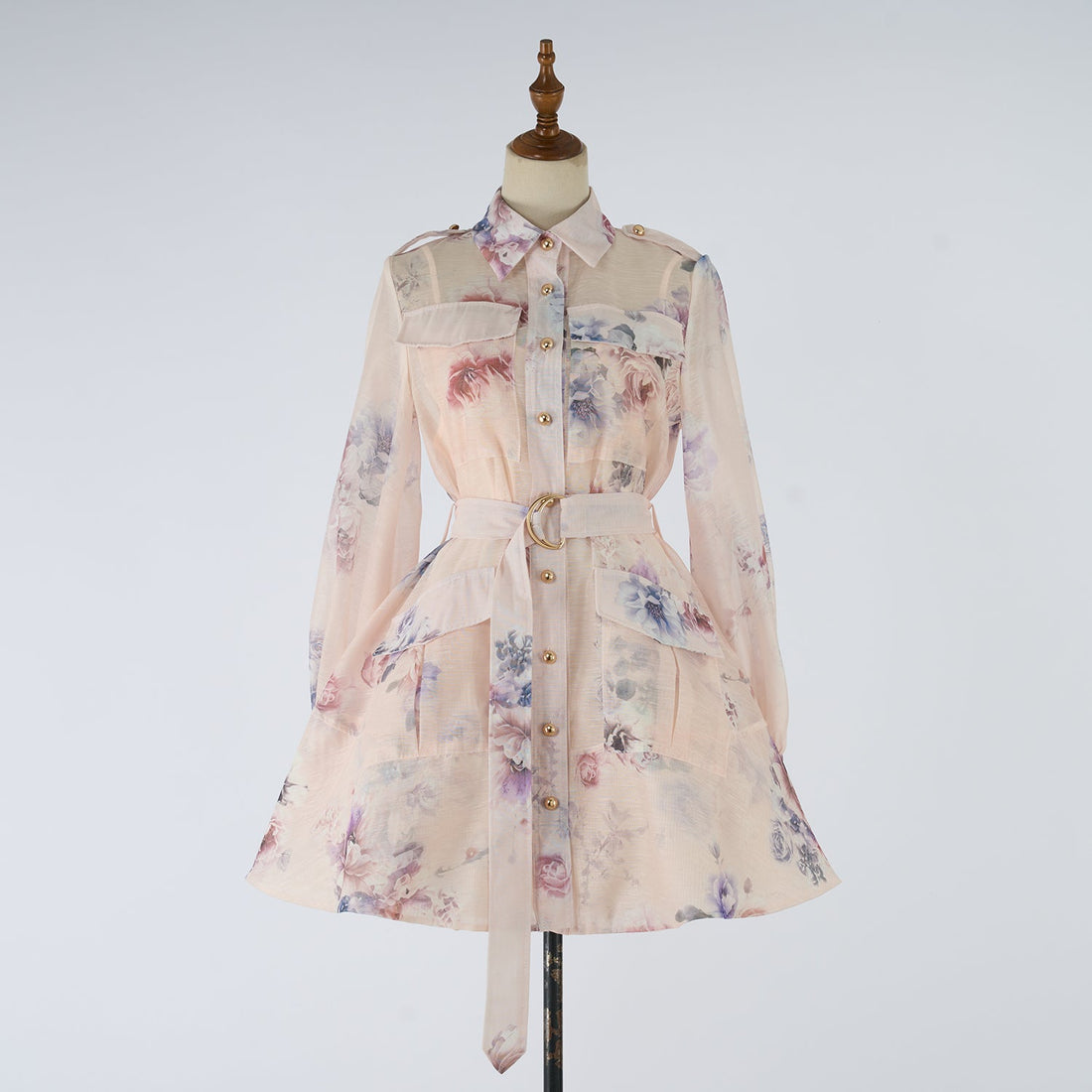 Women Dress Printed Shirt Short Dress Fairy Dress by Ragazza