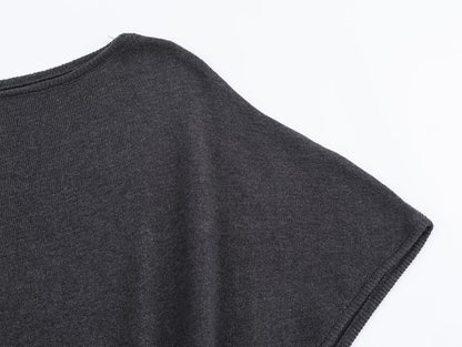 Women with Belt Knitted Mid Length Dress by Ragazza