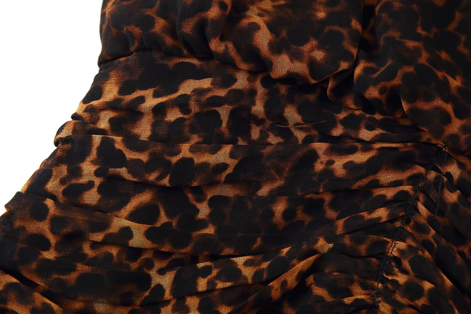 Women Clothing Autumn Lightly Mature Animal Print Midi Strap Dress by Ragazza