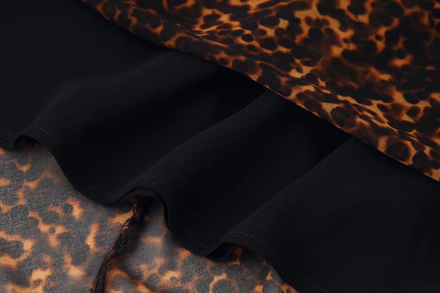 Women Clothing Autumn Lightly Mature Animal Print Midi Strap Dress by Ragazza