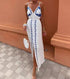 Autumn Embroidery Heavy Industry Sweet Fresh Robe Vacation Beach Vest Maxi Dress by Ragazza