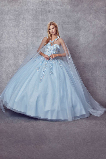 Juliet 1435 A-Line Ball Quinceanera Gown by DiscountDressShop