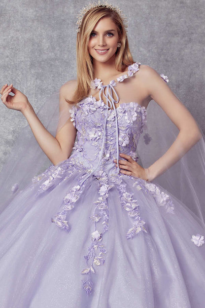 Juliet 1435 A-Line Ball Quinceanera Gown by DiscountDressShop
