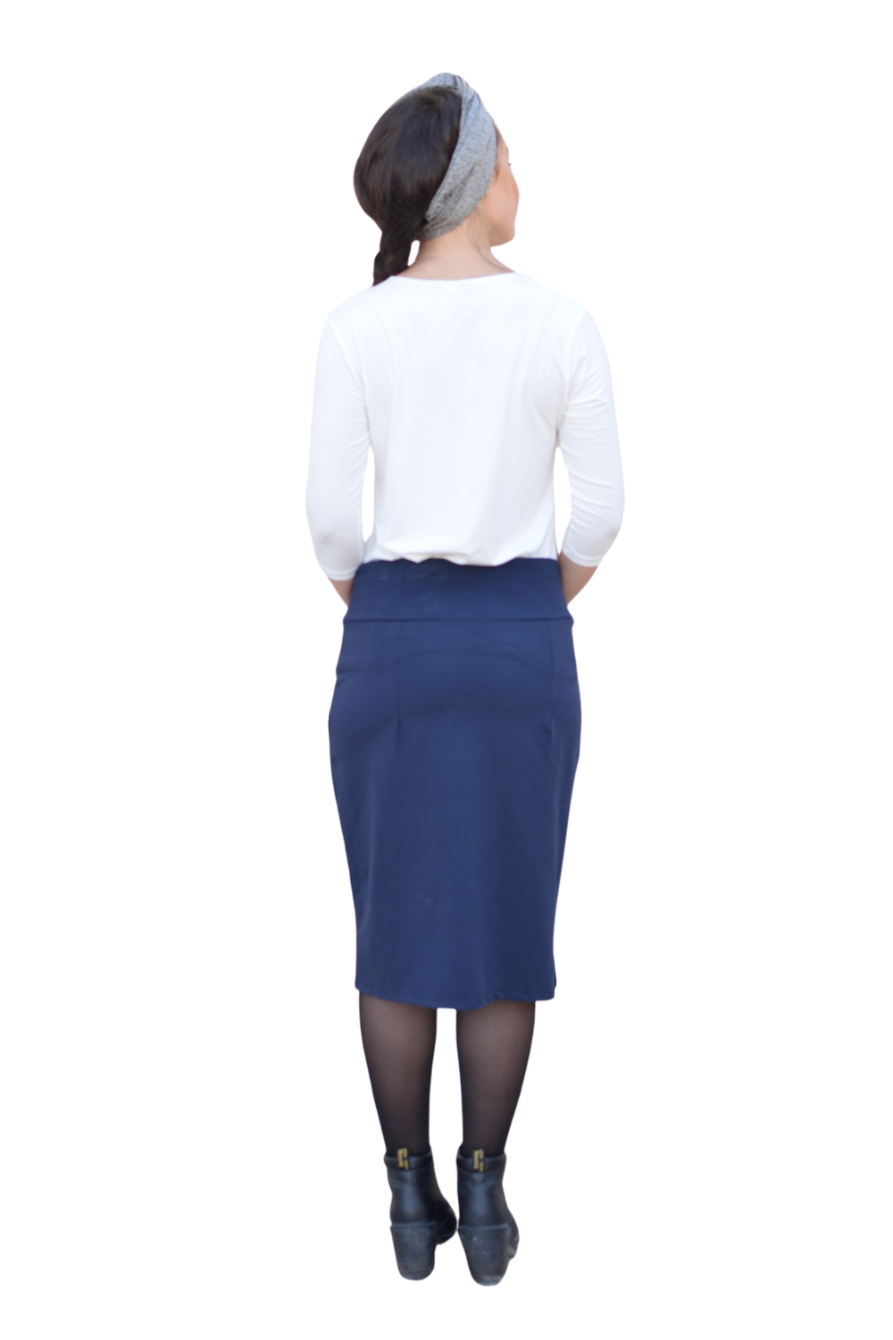 Cotton Spandex Pencil Skirt - Classic Modest Fit by Kosher Casual USA