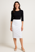 Cotton Spandex Pencil Skirt - Classic Modest Fit by Kosher Casual USA