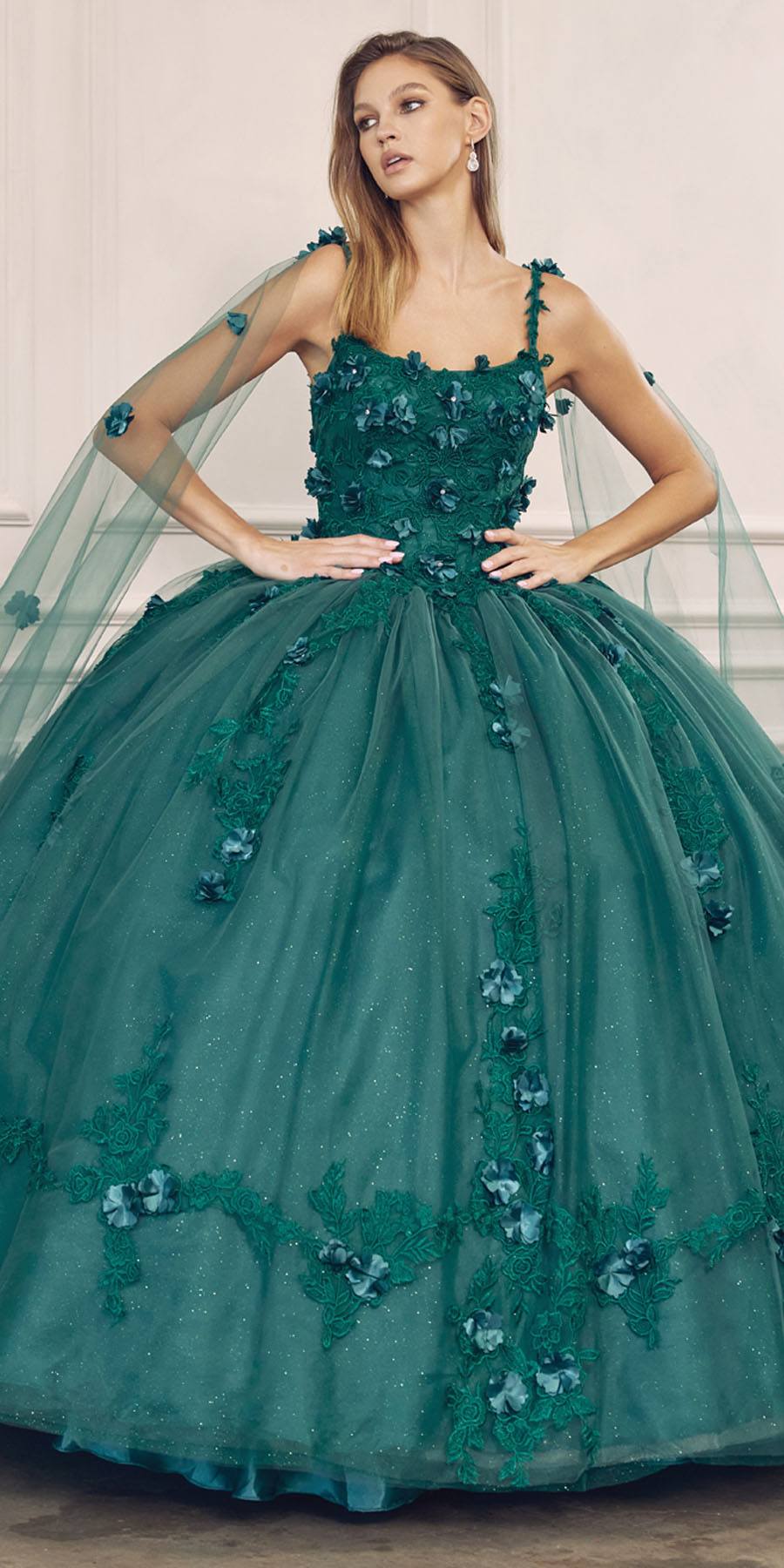 Juliet 1436 A-Line Ball Quinceanera Poofy Gown by DiscountDressShop