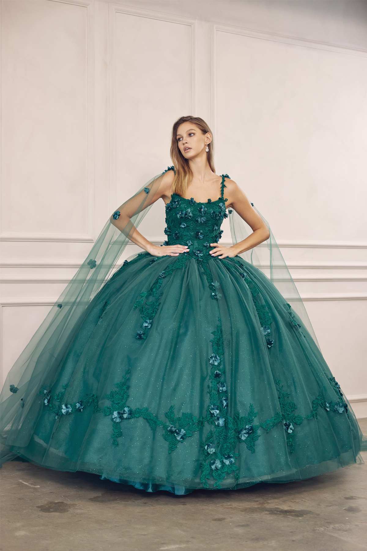 Juliet 1436 A-Line Ball Quinceanera Poofy Gown by DiscountDressShop