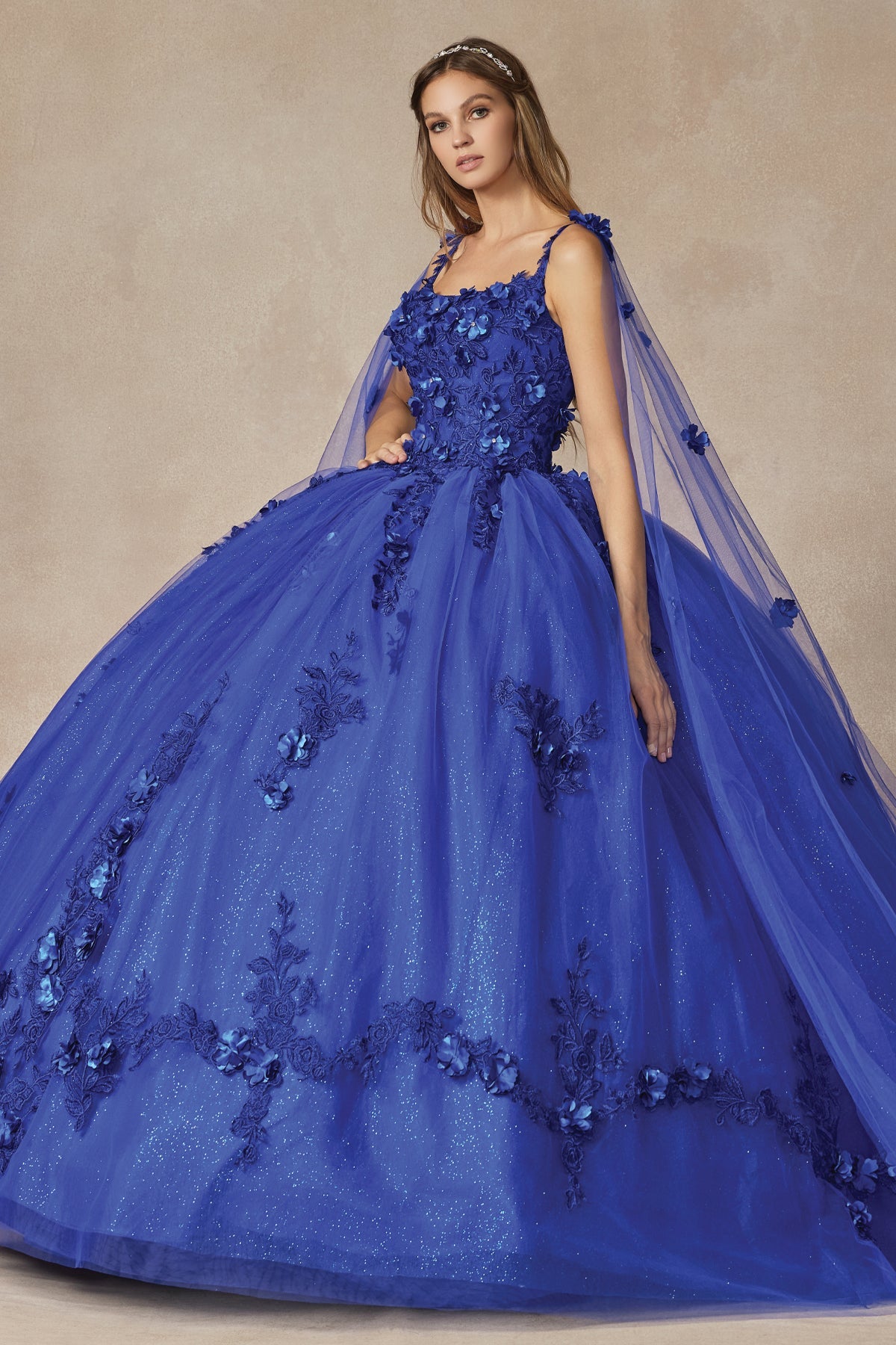 Juliet 1436 A-Line Ball Quinceanera Poofy Gown by DiscountDressShop