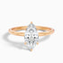 Quinn 1.5 Carat Marquise Cut Solitaire Moissanite Engagement Ring in 18k Rose Gold  DestGlow