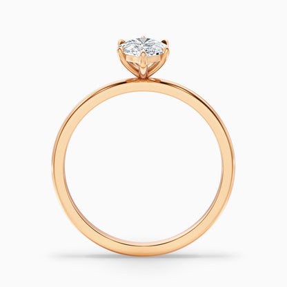 Quinn 2 Carat Marquise Cut Solitaire Moissanite Engagement Ring in 14k Yellow Gold