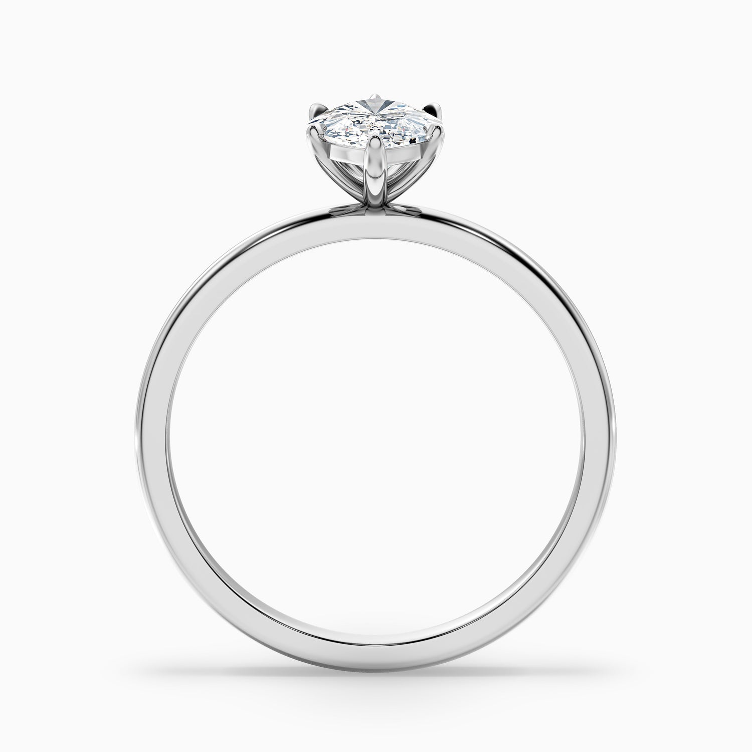 Quinn 3 Carat Marquise Cut Solitaire Moissanite Engagement Ring in 14k Yellow Gold