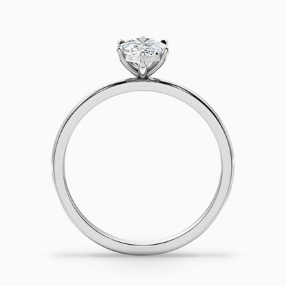 Jean 4 Carat 6 Prong Marquise Cut Lab Grown Diamond Ring in 925 Sterling Silver