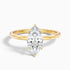 Quinn 3.5 Carat Marquise Cut Solitaire Moissanite Engagement Ring in 18k Yellow Gold  DestGlow