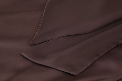 Autumn Women Coat Silk Satin Texture Scarf Dress by Ragazza