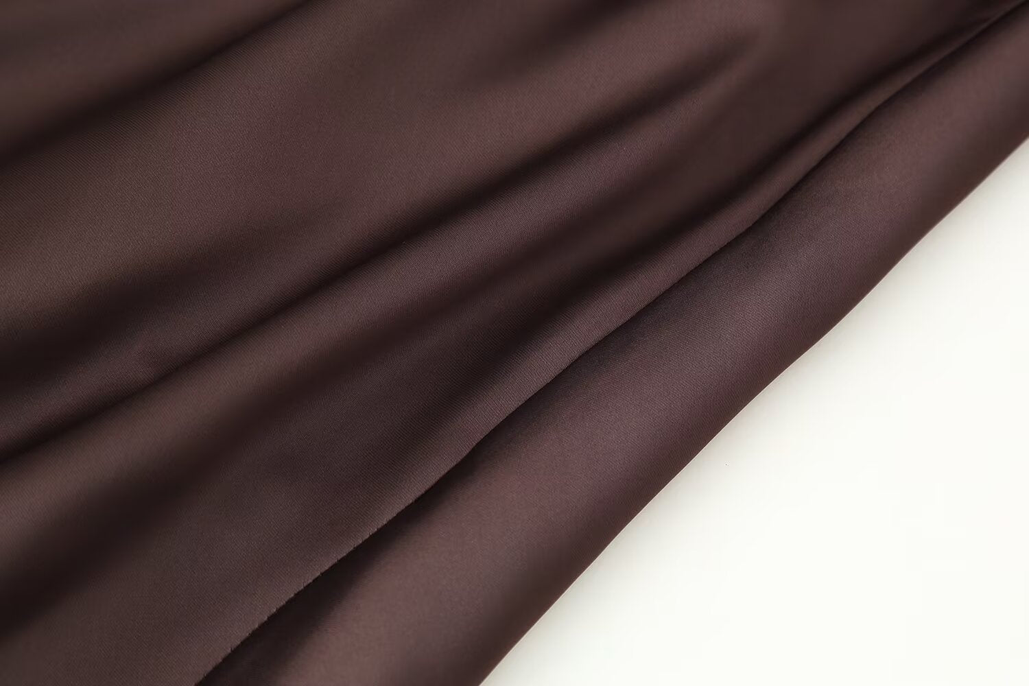 Autumn Women Coat Silk Satin Texture Scarf Dress by Ragazza