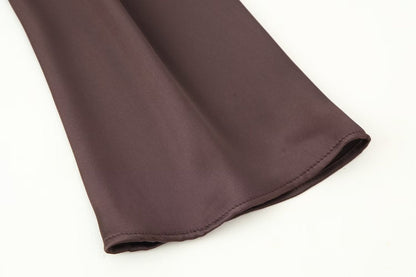 Autumn Women Coat Silk Satin Texture Scarf Dress by Ragazza