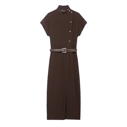 Women Clothing Top Product with Belt Dress by Ragazza
