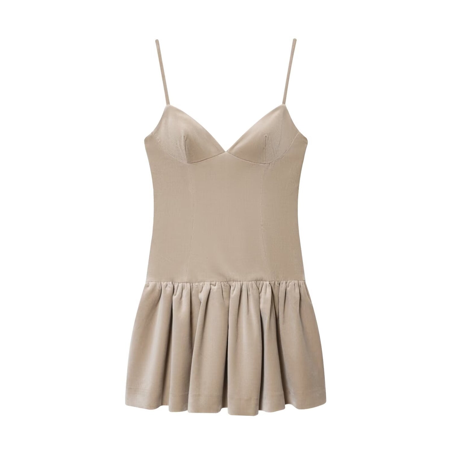 Fall Women Clothing Camisole Fluffy Short Dress by Ragazza