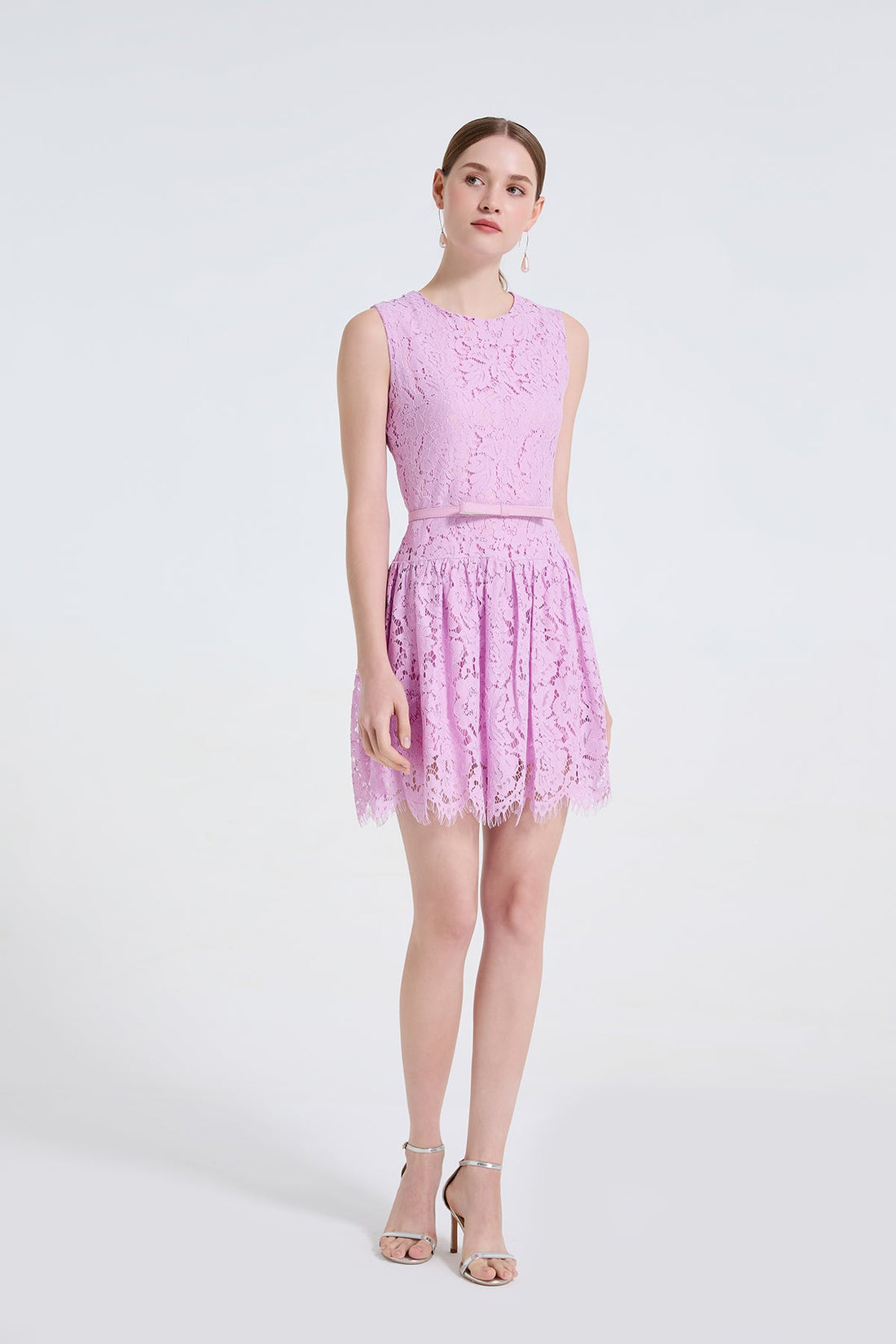 Women Lace Fitted Short Elegant Short Dress by Ragazza