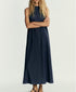 Autumn Casual Women Clothing Hanging Collar Denim Dress by Ragazza