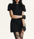 Homemade Women Clothing Short Pleated Pocket Dress by Ragazza