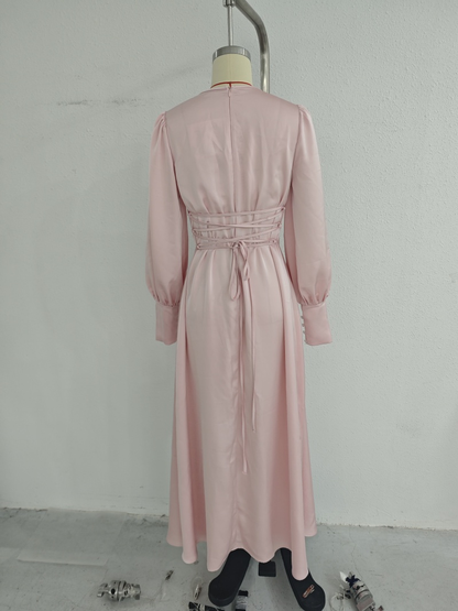 Women Clothing Autumn Elegant High End Long Sleeve Dress by Ragazza
