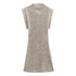 Summer Sweet Fresh Elegant Vacation Padded Shoulder Sequ Dress by Ragazza