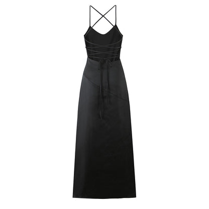 Women Clothing Fashionable Western Irregular Asymmetric Sexy Split Dress by Ragazza