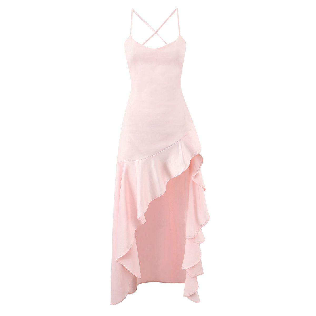 Women Clothing Fashionable Western Irregular Asymmetric Sexy Split Dress by Ragazza
