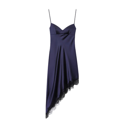 Women Clothing Simple Velvet Lace Midi Dress by Ragazza