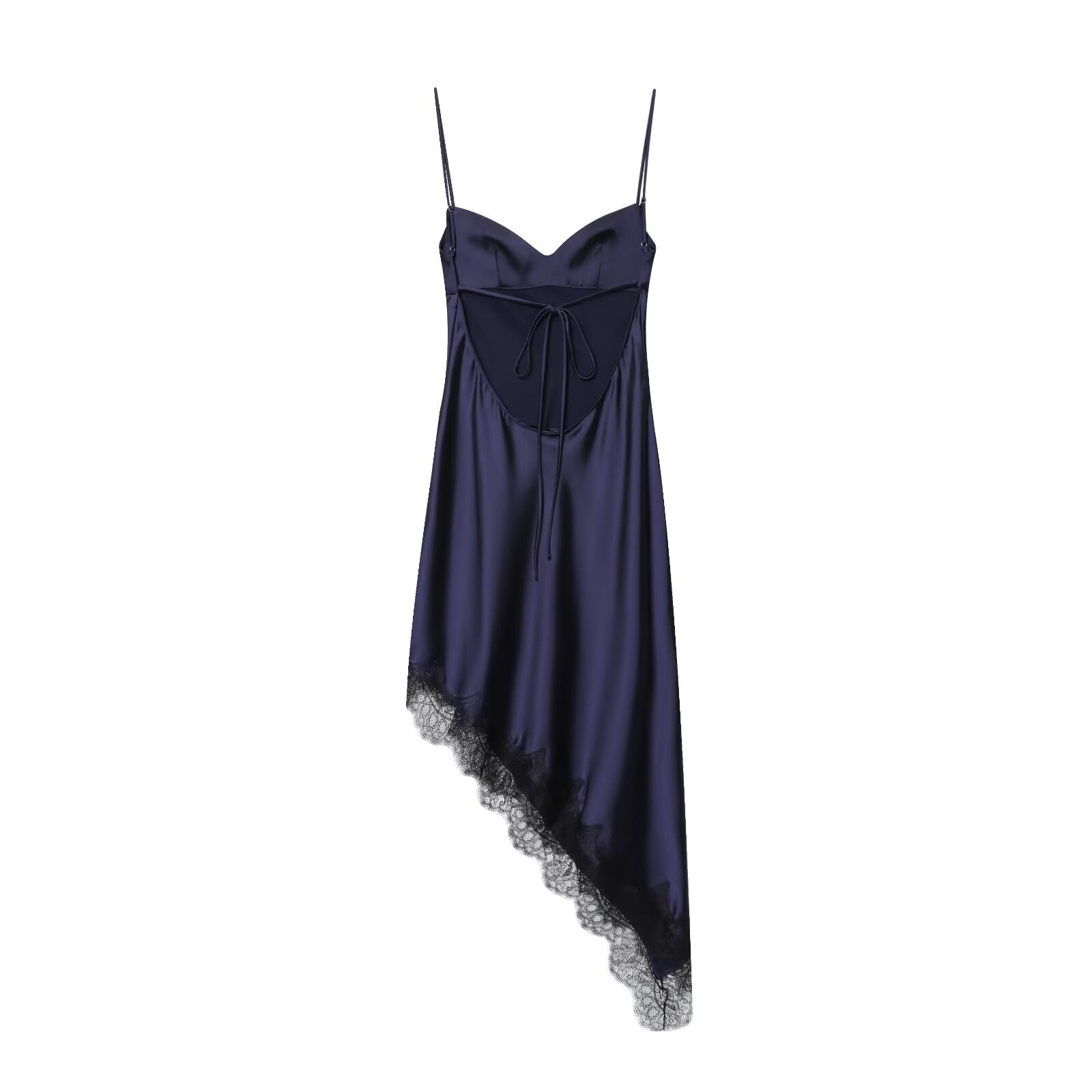 Women Clothing Simple Velvet Lace Midi Dress by Ragazza