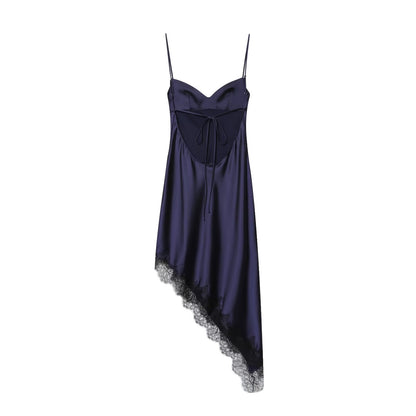Women Clothing Simple Velvet Lace Midi Dress by Ragazza