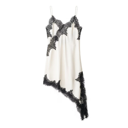 Spring Sexy Sexy Design Niche Lace Asymmetric Dress by Ragazza