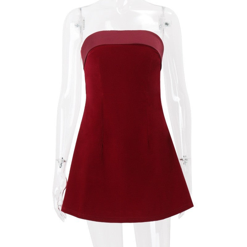 Winter Women Clothing Sexy Sexy Backless off-Neck Tube Top Dress for Women by Ragazza