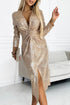 Women Clothing V neck Long Sleeve Dress Sequ Formal Dress by Ragazza