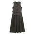 Women Clothing with Belt Stitching Midi Dress by Ragazza