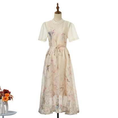 Women Short Sleeved Loose Fitting Dress Set by Ragazza