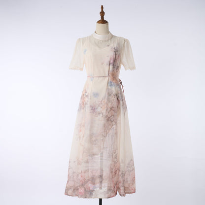 Women Short Sleeved Loose Fitting Dress Set by Ragazza