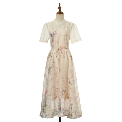 Women Short Sleeved Loose Fitting Dress Set by Ragazza