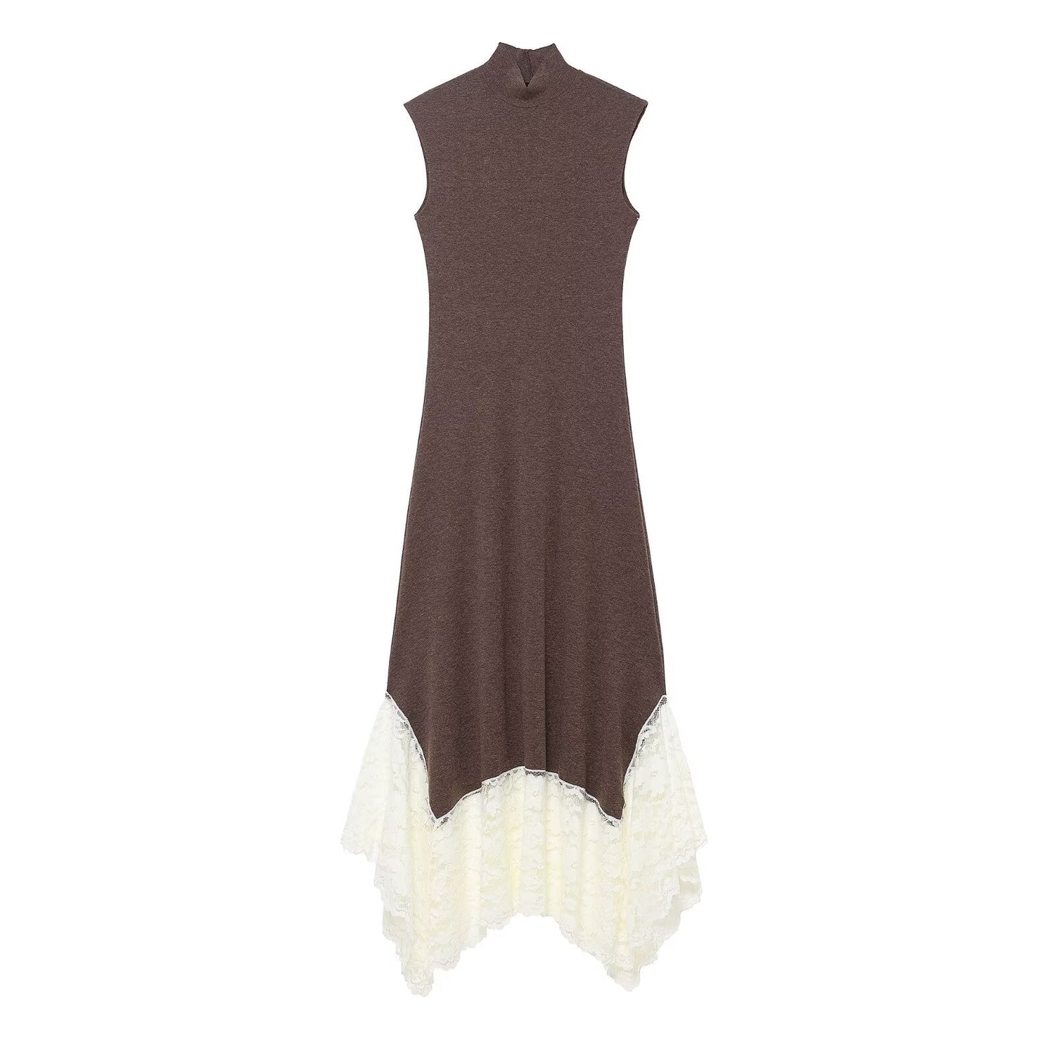Women Clothing Lace Stitching Maxi Dress by Ragazza
