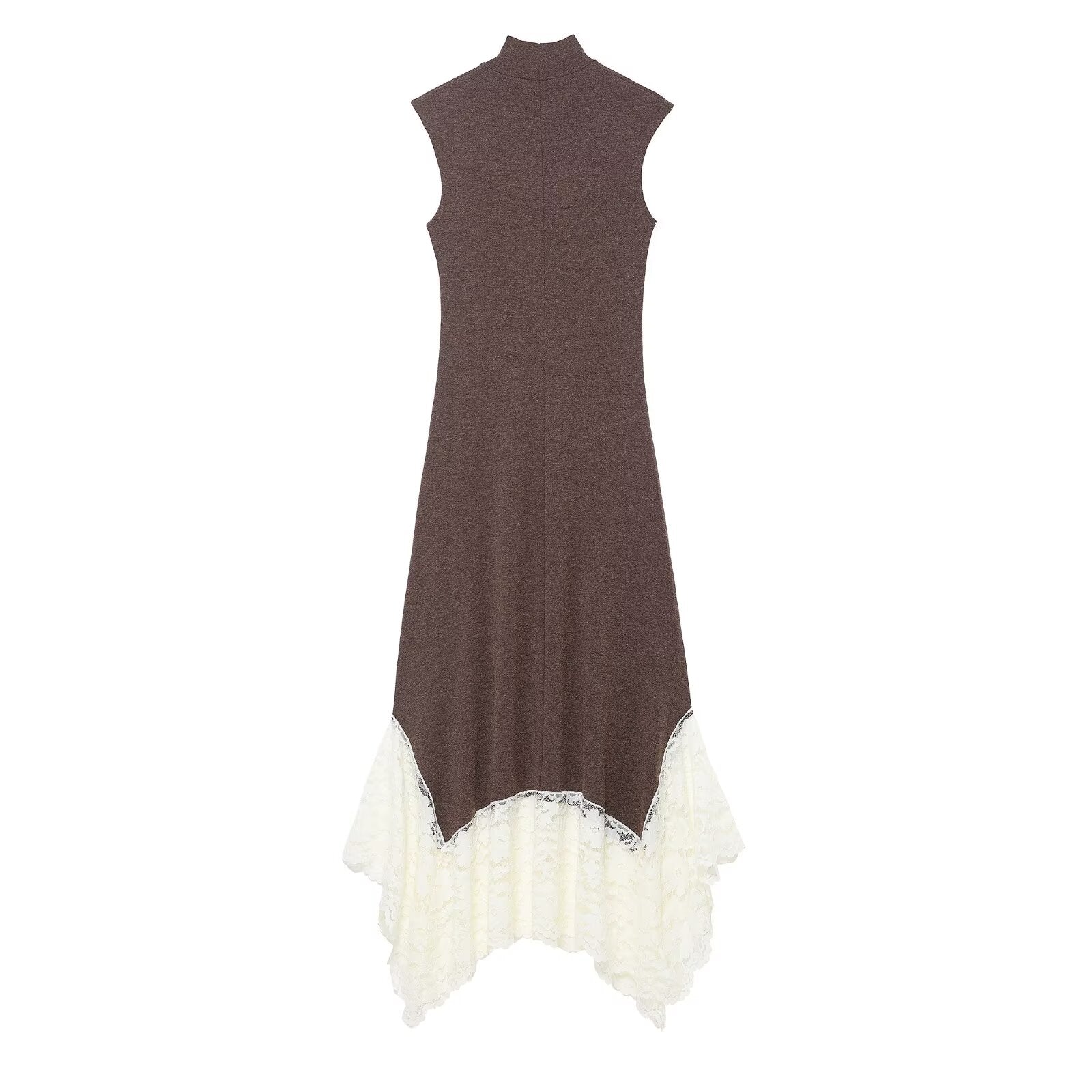 Women Clothing Lace Stitching Maxi Dress by Ragazza