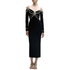 Sexy Sling Beads Rhinestones Long Sleeve Bandage Bandage One Piece Dress Party Gathering Formal Dress by Ragazza