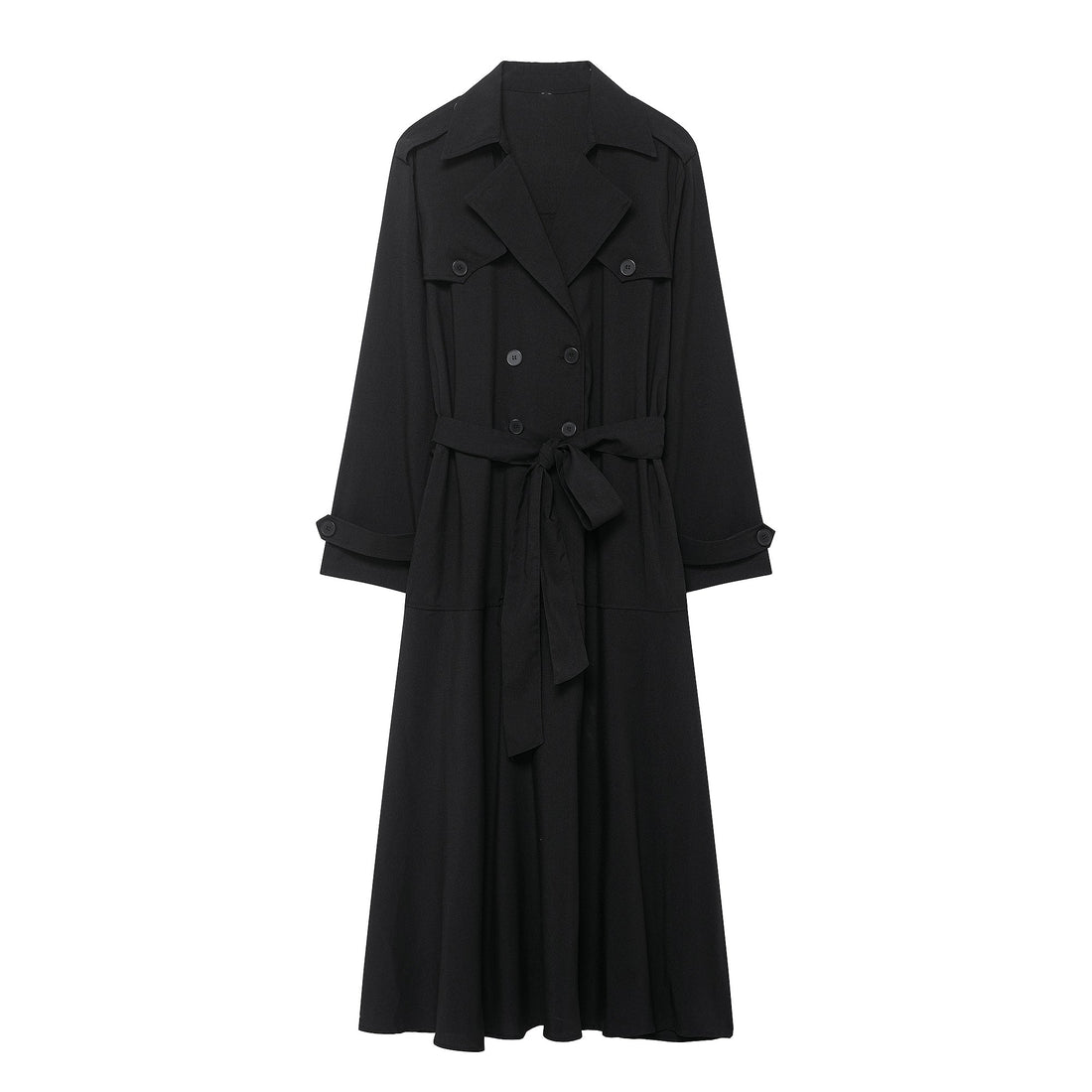 Autumn Winter Women Clothing Waist Controlled Western Trench Coat Dress Women by Ragazza