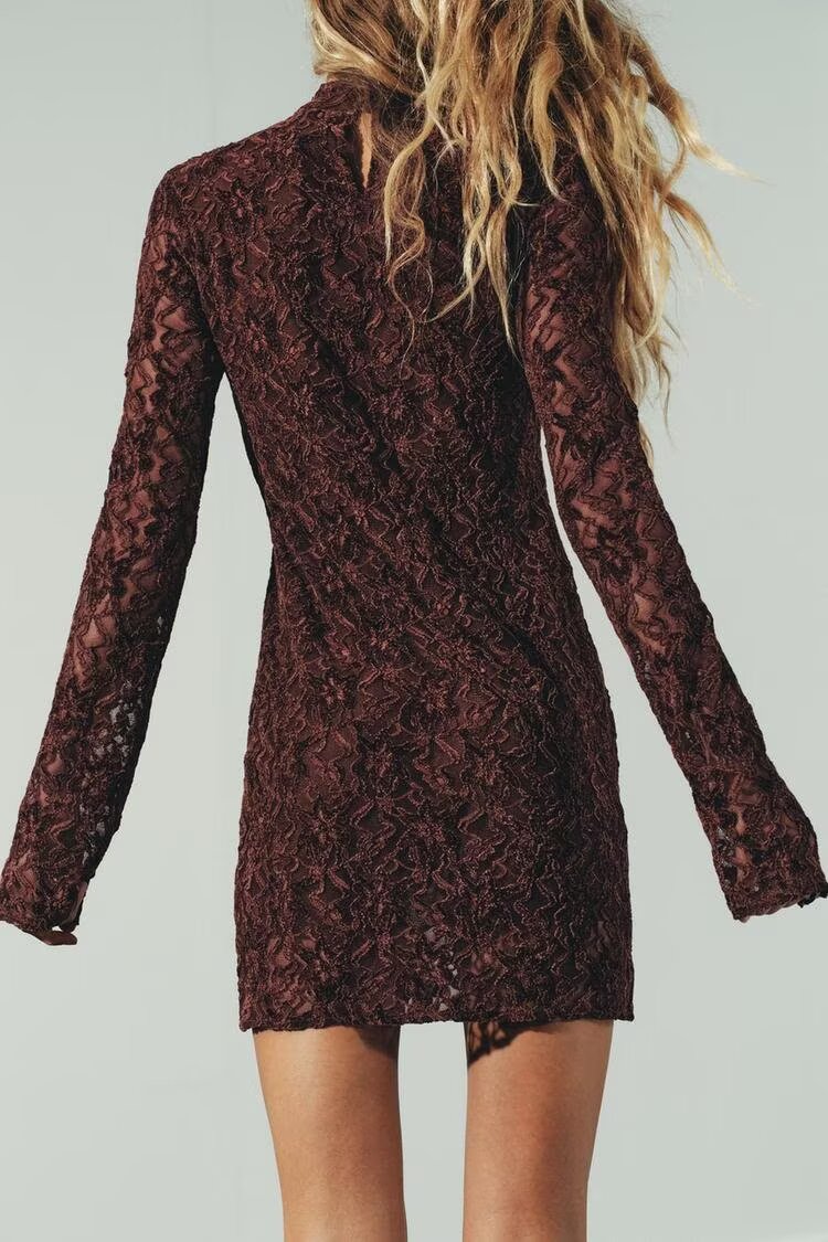 Soft Touch Lace Short Dress by Ragazza