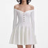 Autumn Long Sleeve off Shoulder off Shoulder Knitted All Matching Slim Fit Slimming Dress by Ragazza