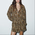 Women Clothing Animal Print Laminated Decoration Dress by Ragazza